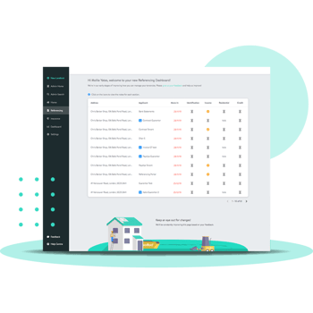 UI of tracking the referencing process