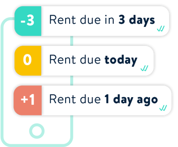 icon depicting reminders for rent collection