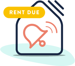 notification icon of rent being due